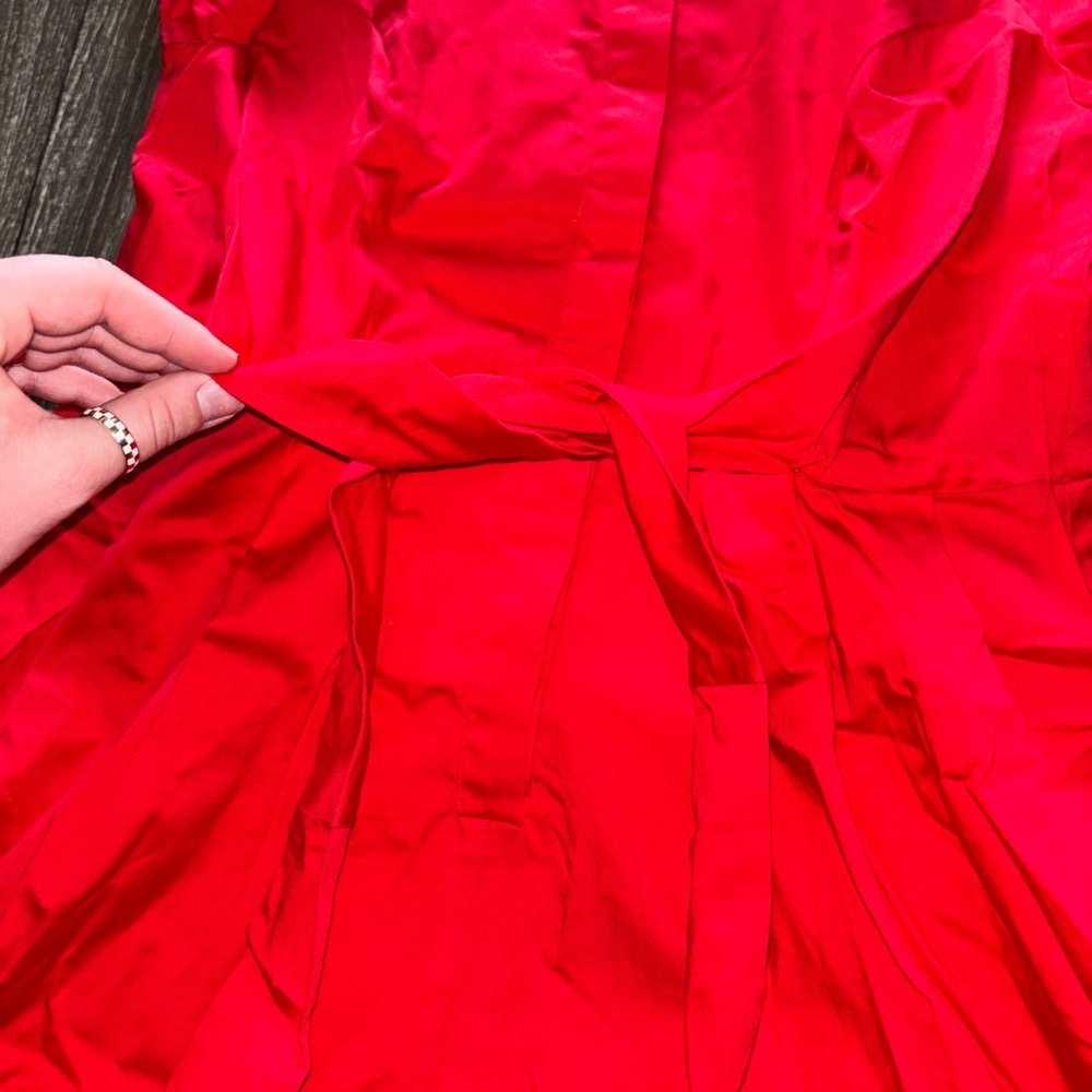 Women’s Red Shirt Dress - Picture 4 of 6